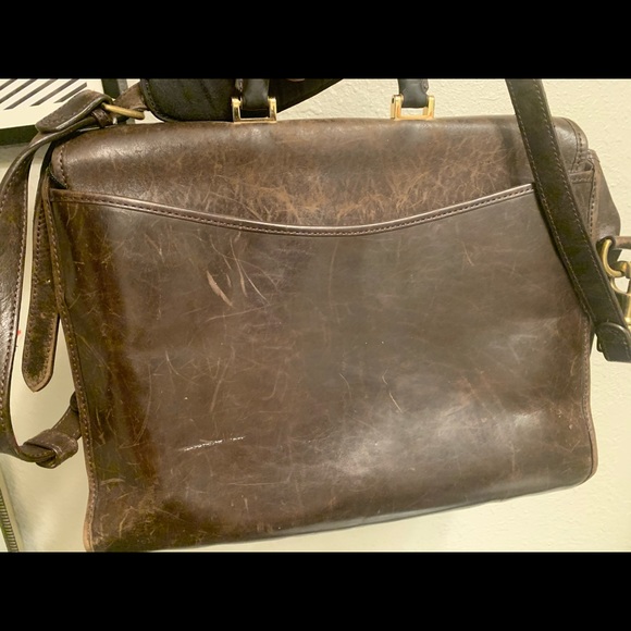 Vintage Mulholland Bros Leath Gold Clasp Msgr Bag - Picture 6 of 8